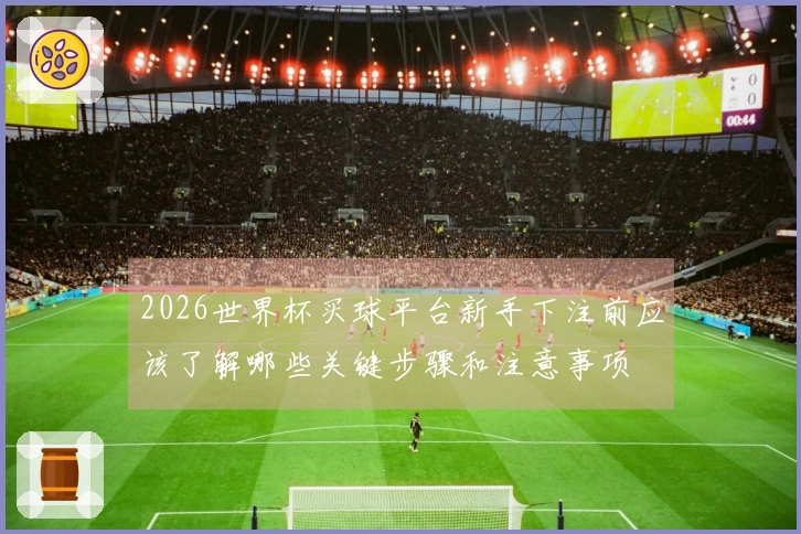 2026世界杯买球平台新手下注前应该了解哪些关键步骤和注意事项