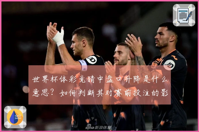 世界杯体彩竞猜中盘口升降是什么意思?如何判断其对赛前投注的影响?